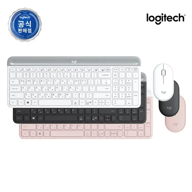 로지텍 코리아 MK470 슬림 무선 키보드 마우스 세트